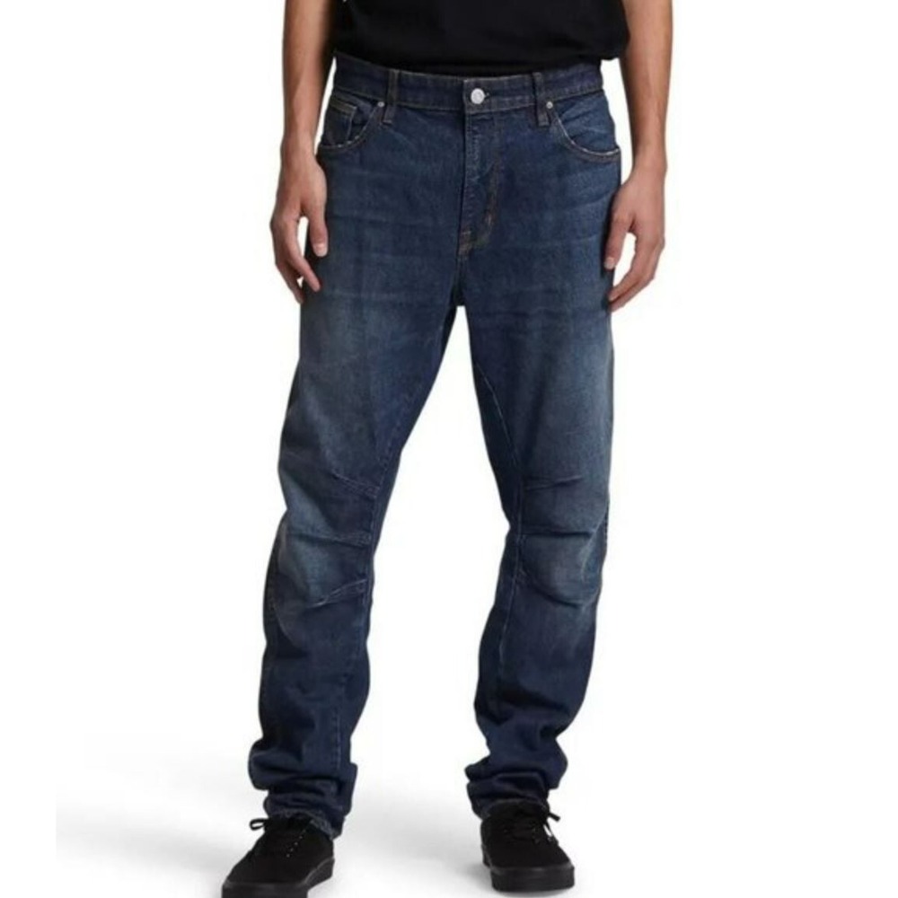 Hudson men jeans M726DPP CMBE Bow Legged baggy blue W33 $245